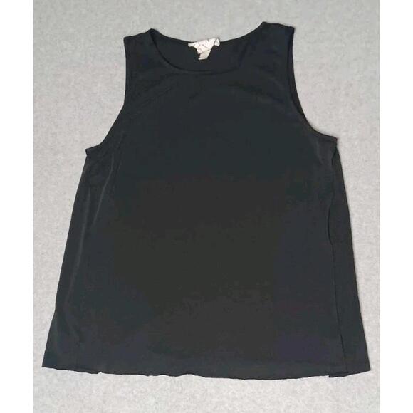 Sage Tops - Sadie And Sage Sleeveless Tsnk Top Womens Size Small Black Slits Up The Sides